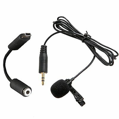 Movo Gm100 External Lavalier Clip-on Condenser Microphone For Gopro Hero 3 3+ 4