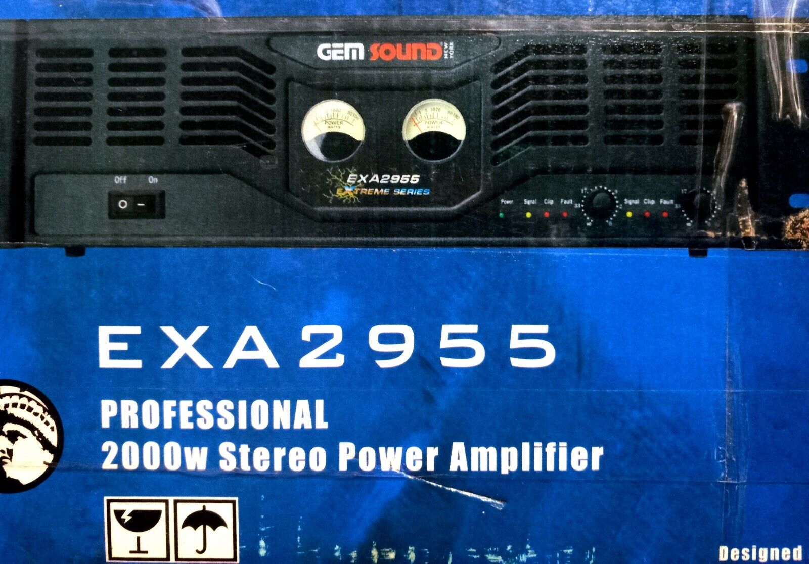 Gemsound Exa2955 2000 Watts Power Amplifier