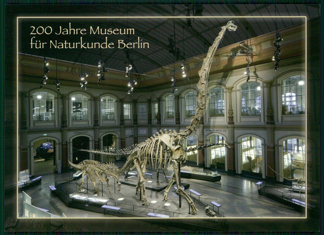 German Post Anniversary-card 2010 Berlin Museum Donosaur Dinosaurs M2942