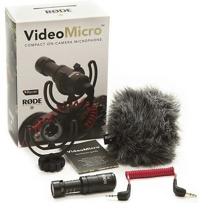 Rode Videomicro Compact On-camera Microphone With Shock Mount Brand New!