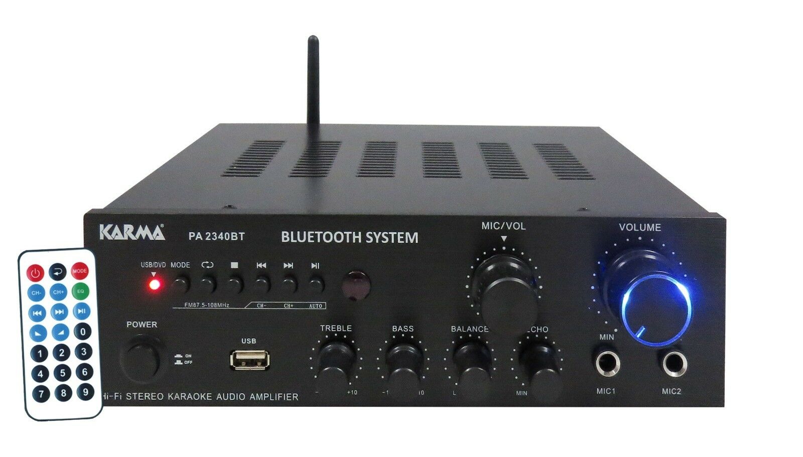 Pa 2380bt Stereo Amplifier With Mp3 And Bluetooth