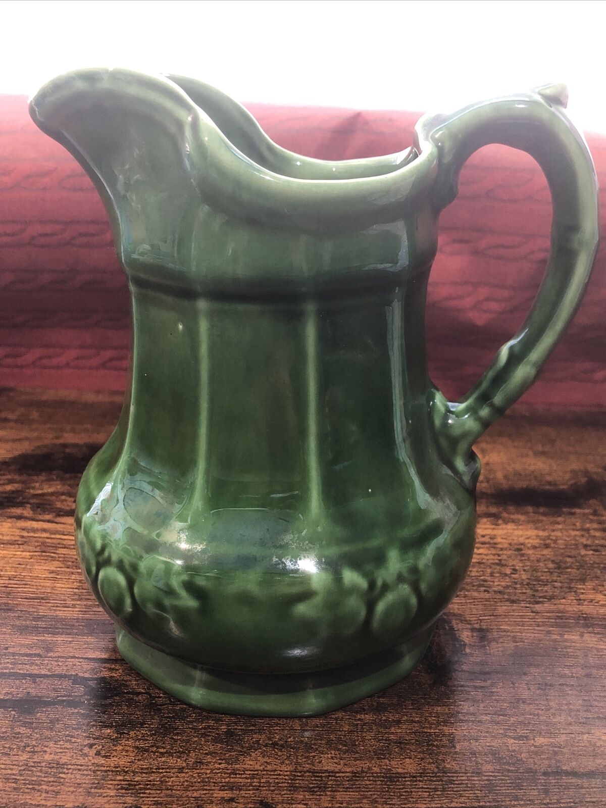 Vintage 1930's Camark Pottery Green Pitcher Collectible
