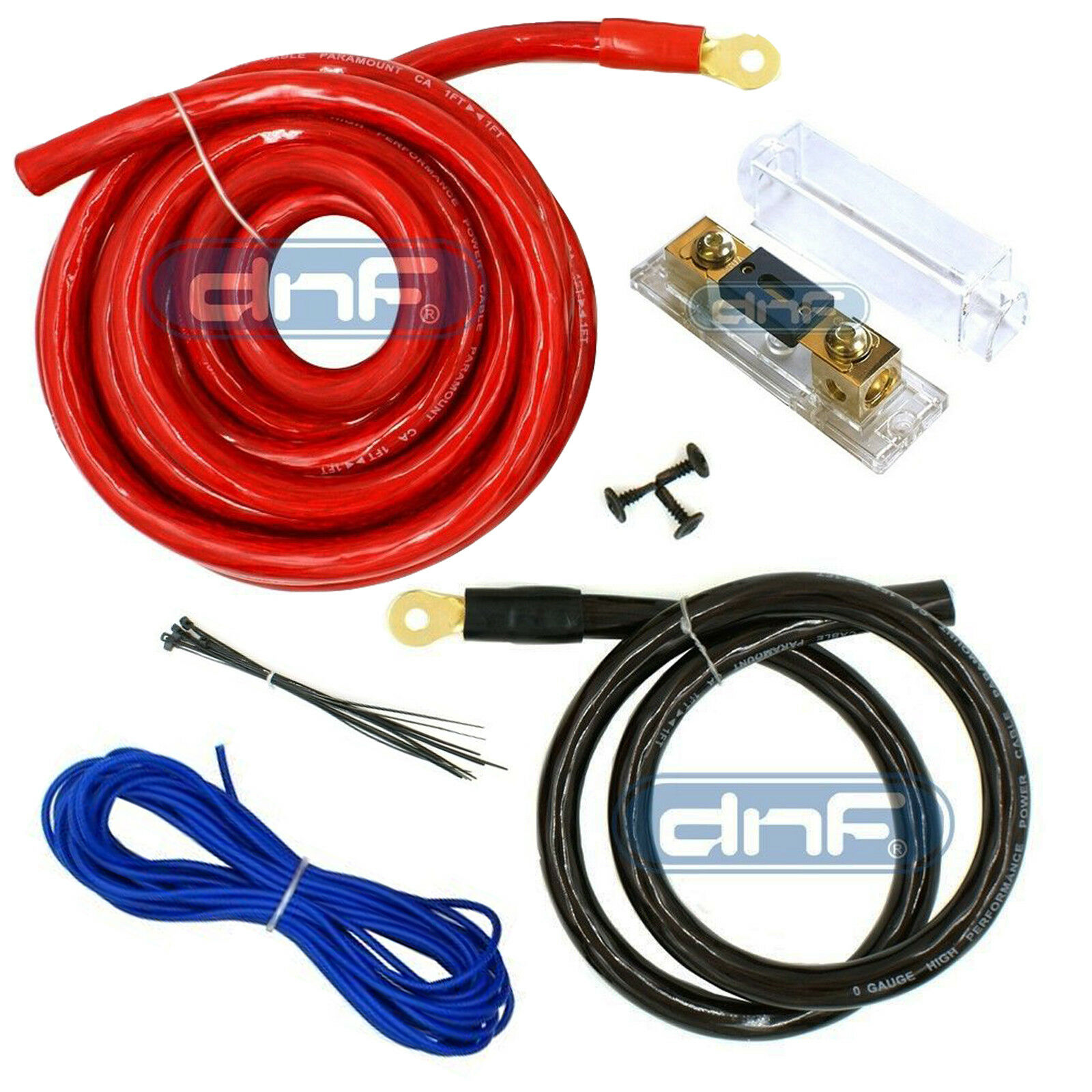 0 Gauge Amp Kit Amplifier Complete Install Wiring Kit Power 0 Ga Wire 6000w