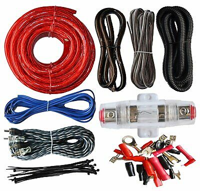 Soundbox Eck4, 4 Gauge Amplifier Install Kit Complete Amp Wiring Cables, 2300w
